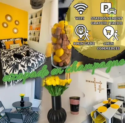 Plan de l'établissement Pétille en champagne - 1 chambre - Terrasse
