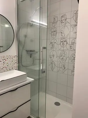 Salle de bains dans l'établissement Champagne! Appartement spacieux Reims centre