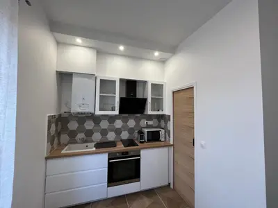 Cuisine ou kitchenette dans l'établissement Studio 54
