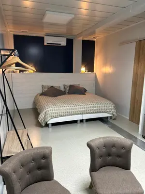 Coin salon dans l'établissement Les Chambres de Campagne