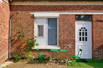 Jardin de l'établissement Logements ouvriers à la campagne
