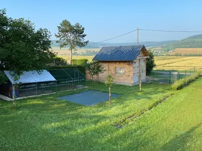 Paysage naturel près de le camping