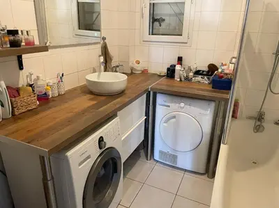 Salle de bains dans l'établissement centre Pierrefonds superbe appartement + parking