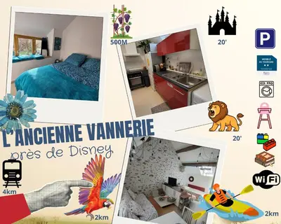 Plan de l'établissement L'Ancienne Vannerie, Disney,Parrot