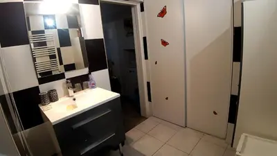 Salle de bains dans l'établissement Chez Marie et Daniel