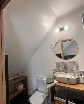Salle de bains dans l'établissement La Chambre du Valois
