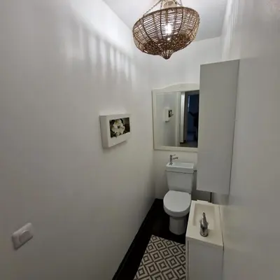 Salle de bains dans l'établissement Au Gré Des Lis