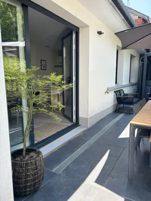 Balcon ou terrasse dans l'établissement Maison d architecte avec spa