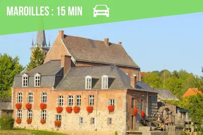 Plan de l'établissement Le petit Château Avesnois - Studio pour 2 personnes - Cuisine Partagée