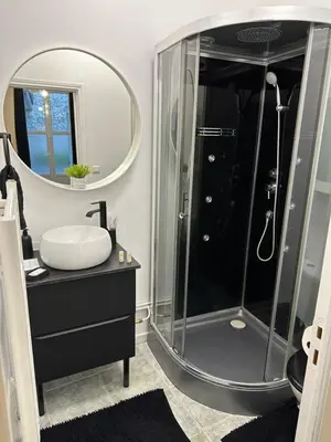 Salle de bains dans l'établissement Le cocon
