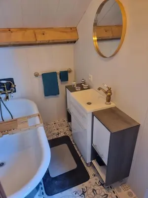Salle de bains dans l'établissement Joli appartement Quai 2 voie C parking gratuit