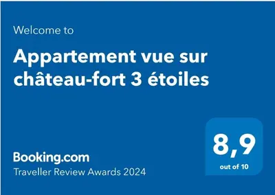 Certificat, récompense, panneau ou autre document affiché dans l'établissement Appartement vue sur château-fort 3 étoiles
