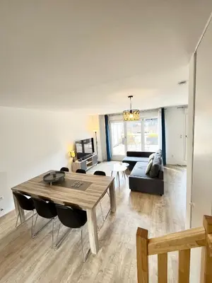 Coin salon dans l'établissement Amsterdam - Bel appartement