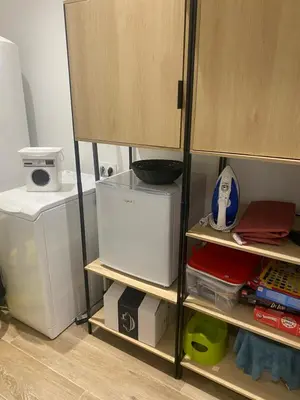 Cuisine ou kitchenette dans l'établissement Gite du Pavillon