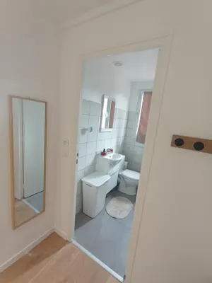 Salle de bains dans l'établissement Appartemple