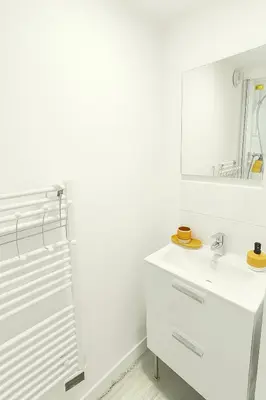 Salle de bains dans l'établissement Appartemple