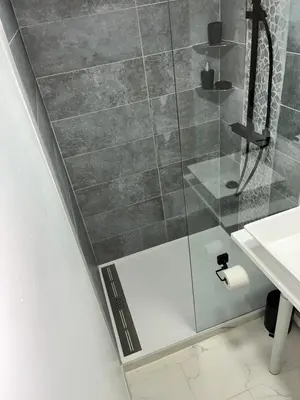 Salle de bains dans l'établissement Appartement Centre-ville