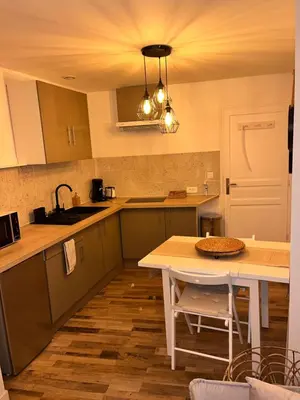 Cuisine ou kitchenette dans l'établissement Appartement Centre-ville