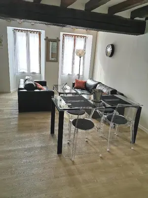 Coin salon dans l'établissement Au Terminus 6 Personnes