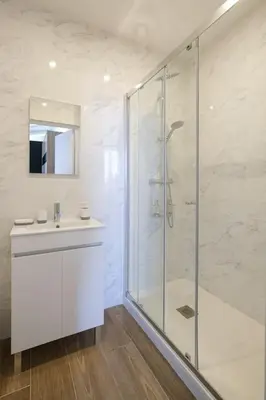 Salle de bains dans l'établissement Villa Forestière Studio Le Châtaignier