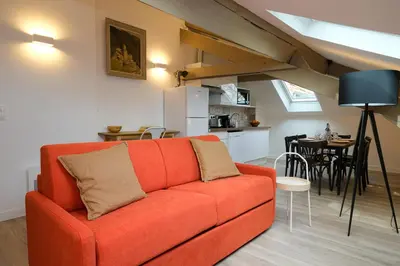 Cuisine ou kitchenette dans l'établissement Villa Forestière Appart Le Cèdre